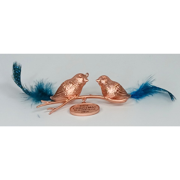 Hallmark Christmas Ornament Love Birds Our Christmas Together 2016 Tom Best - Picture 4 of 9